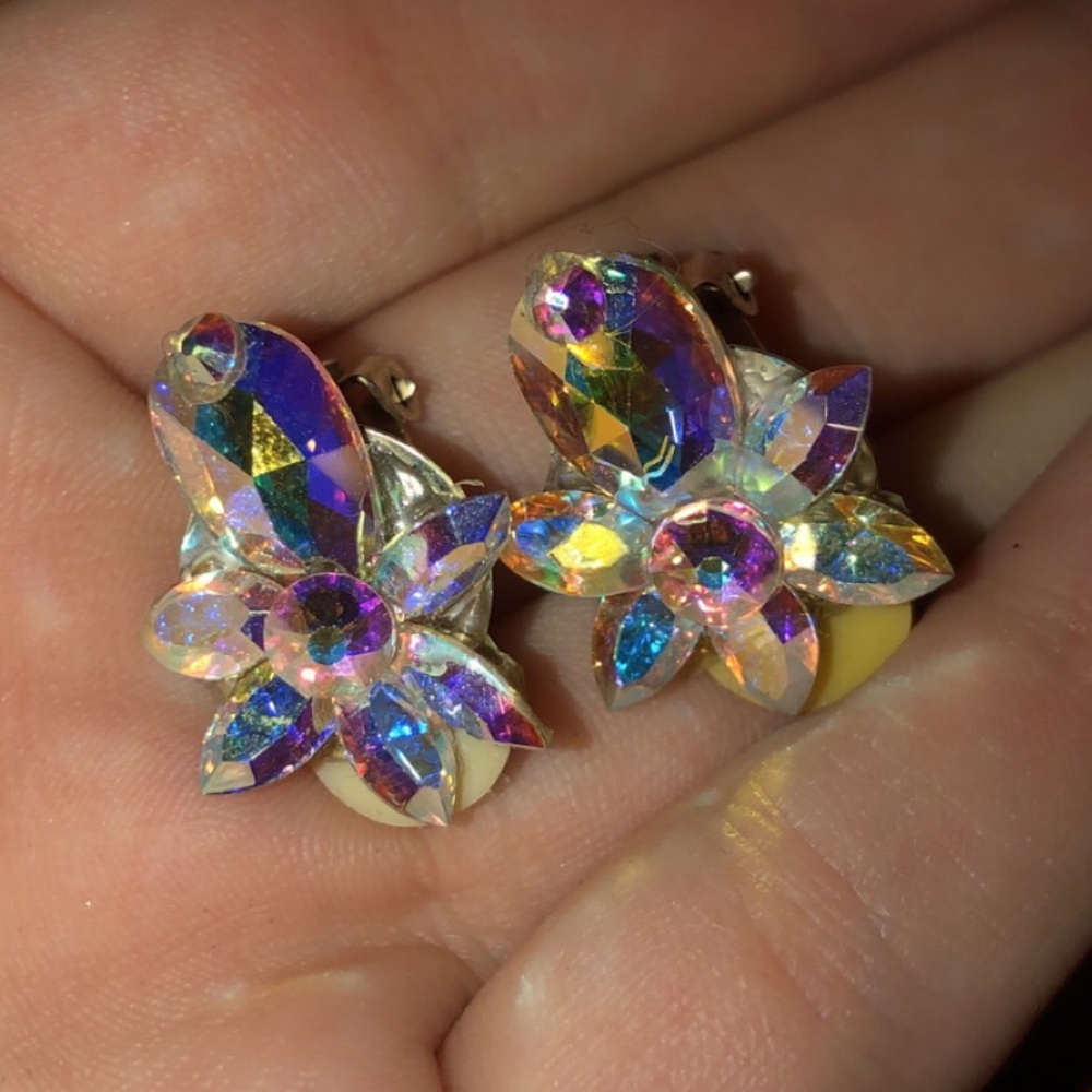Swarovski clip on earrings